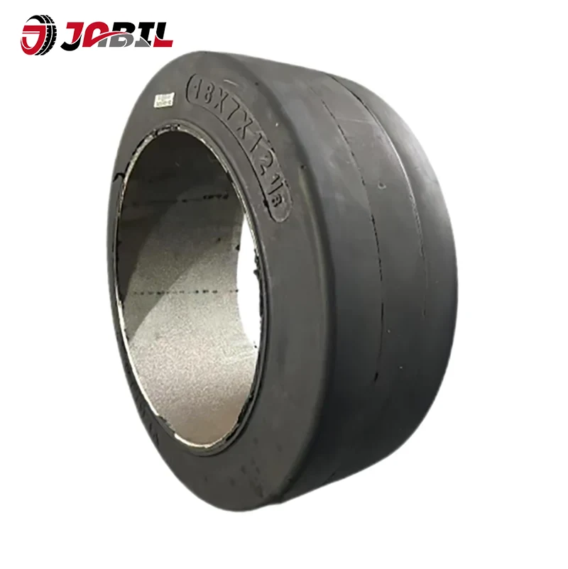 Drücken Sie auf Gabelstaplerreifen