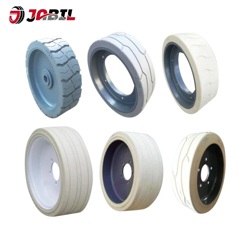 Schere heben feste Reifen an